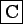 \framebox[0.5cm]{C}