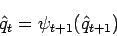 \begin{displaymath}
\hat{q}_{t} = \psi_{t+1}(\hat{q}_{t+1})
\end{displaymath}