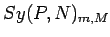 $ Sy(P,N)_{m,M} $