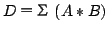 $ Dᦲ(A*B) $