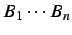 $B_{1} \cdots B_{n}$