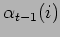 $\alpha_{t-1} (i)$