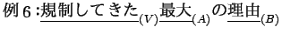 $$BNc(B6$B!'(B\underline{$B5,@)$7$F$-$?(B}_{(V)}\underline{$B:GBg(B}_{(A)}$B$N(B
\underline{$BM}M3(B}_{(B)}$