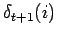 $ \delta_{t+1}(i) $