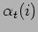 $ \alpha _t (i)$