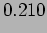 $\displaystyle 0.210$