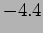 $\displaystyle -4.4$