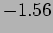 $\displaystyle -1.56$