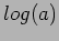 $\displaystyle log(a)$