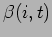 $ \beta(i,t)$