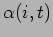 $ \alpha(i,t)$