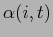 $ \alpha(i,t)$