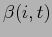 $ \beta(i,t)$