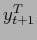 $ y_{t+1}^T$
