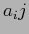 $ a_ij $