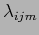 $ \lambda_{ijm} $