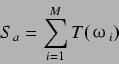 \begin{displaymath}
S_a = \sum^{M}_{i=1} T($B&X(B_i)
\end{displaymath}