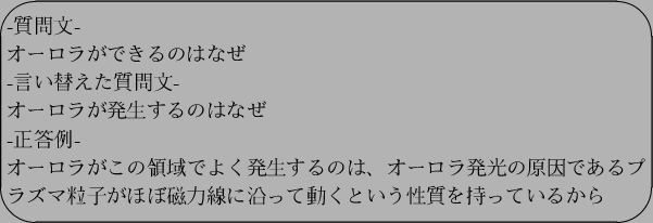 \begin{figure}\begin{center}
\Ovalbox{\parbox{13cm}{\vspace*{0.2cm}
-$B<ALdJ8(B-\\
...
...$B1h$C$FF0$/$H$$$&@-<A$r;}$C$F$$$k$+$i(B
\vspace*{0.2cm}
}}\end{center}
\end{figure}