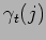 $\displaystyle \gamma_t(j)$