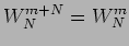 $\displaystyle W_N^{m + N} = W_N^{m}$