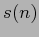 $ s(n) $