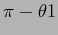 $\pi -\theta 1$