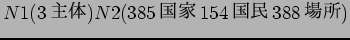 $N1(3$B<gBN(B) N2(385$B9q2H(B 154$B9qL1(B 388$B>l=j(B)$