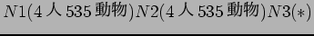 $N1(4$B?M(B 535$BF0J*(B) N2(4$B?M(B 535$BF0J*(B) N3(*)$