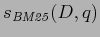 $\displaystyle \vspace{5mm}
s_{\mathit{BM25}}(D,q)$