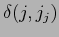 $\delta(j, j_j)$