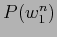 $ P(w_1^n)$