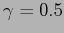 $ \gamma = 0.5$