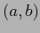 $ (a,b)$