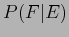 $P(F\vert E)$