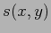 $s(x, y)$