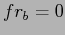 $fr_{b}=0$