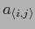 $ a_{\langle i,j \rangle}$