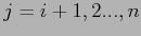 $j=i+1,2...,n$