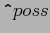 $ \verb\vert^\vert poss$