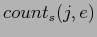 $ count_{s}(j,e)$