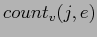 $ count_{v}(j,e)$