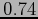 $0.74$