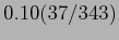 $0.10(37/343)$