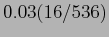 $0.03(16/536)$