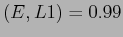 $(E,L1) = 0.99$