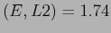 $(E,L2) = 1.74$