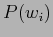 $w_{1},w_{2},...,w_{n}$