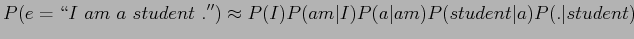 $P(w_{1}w_{2}...w{n})$