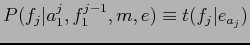 $P(f,a\vert e)$