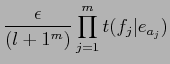 $\displaystyle P(f\vert e)$